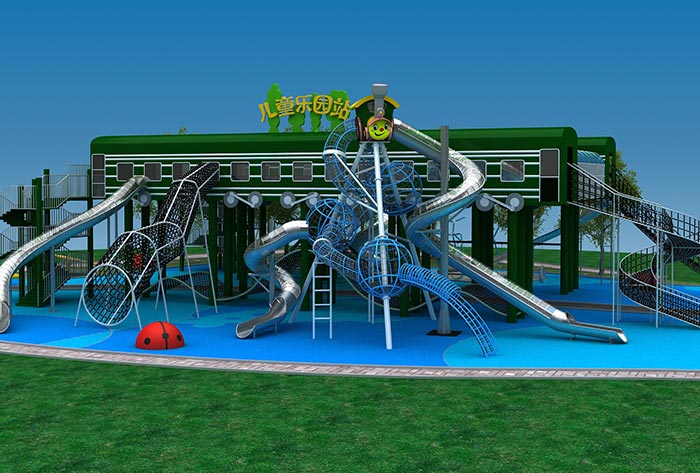 河北不锈钢滑梯厂家对围栏的三个设计要求